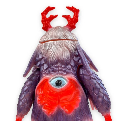 Bullmark Mirrorman Big Eye Soft Vinyl Clear Purple Monster Cover