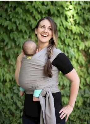 Boba Baby Wrap Gris Infantil Eslinga Portabebés Tela Elástica Original Foto 1 de 4
