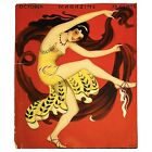 Vtg Oct 1931 The Dance Magazine Cover Only Art Deco Advertising Artwork 9" x 11"