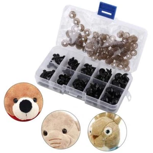 100Pcs 6-12mm Plastic Safety Toy Eyes For Teddy/Bear/Doll Animal Puppets Crafts - Picture 1 of 2