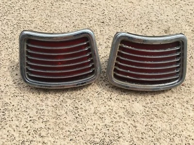 1966 Pontiac LeMans Tail Lights Housings Bezels Lenses Taillight Assembly Pair Foto 1 de 3