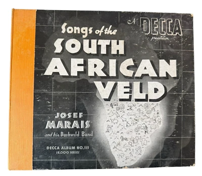 Josef Marais LP Vinyl Record Album 3LP Songs African Veld Decca 113 - Image 1 of 4