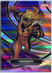 SABRETOOTH 2025 Kakawow Aura Marvel PLATA HOLO REFRACTOR #AM-I-05 CANTIDAD - Imagen 1 de 2