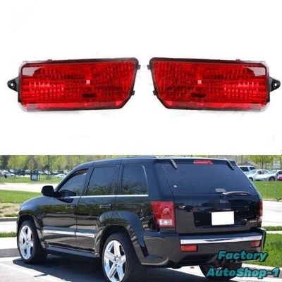 Rear Bumper Reflector Light Fog Lamp For Jeep Grand Cherokee 2005-2009 - Imagem 1 de 4