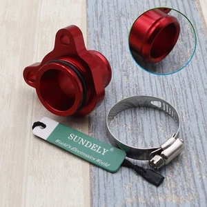 Red Water Hose Fitting Replacement For BMW 335i 11537541992 11537544638 - Picture 1 of 5