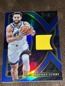 2022-23 Select Stephen Curry Blue Selective Swatches Game-Worn Jersey Patch /75! - Picture 1 of 8