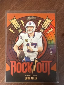 2024 Panini Absolute Rock Out Orange Spectrum /75 Josh Allen #RO-JAN - Bild 1 von 2