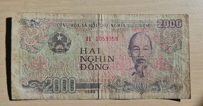 Billete Dong Vietnam 2000 1988 Foto 1 de 2
