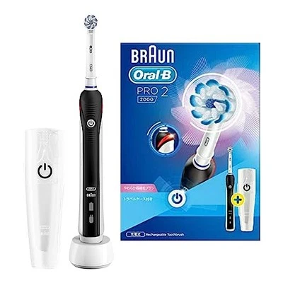BRAUN Oral B Electric Toothbrush PRO2 2000 D5015132XBK AC100V Black AC100-110V - Image 1 of 4