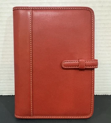 Álbum de fotos de viaje Coach vintage de cuero rojo 5”x7”  Foto 1 de 4