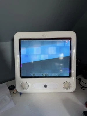 Vintage Apple eMac AIO Desktop (April 2004) 1.25GHz, 1.25GB, 80GB, 10.4.11 WORKS - Image 1 of 4