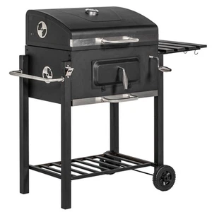 Grillwagen Holzkohlegrill Kohlegrill BBQ Grill Standgrill Gartengrill Edelstahl - Bild 1 von 10