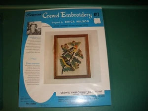 NEW Crewel Embroidery Kit Hiawatha Erica Wilson #51893 Birds - Picture 1 of 5
