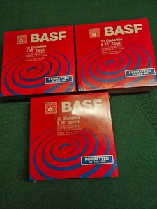 Disquetes BASF 2S/2D 5-1/4" 30, (3) Cajas Doble Densidad Lado 5.25" Nuevo - Imagen 1 de 4