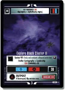 Explore Black Cluster II - EPP - Star Trek 1E CCG - Picture 1 of 6