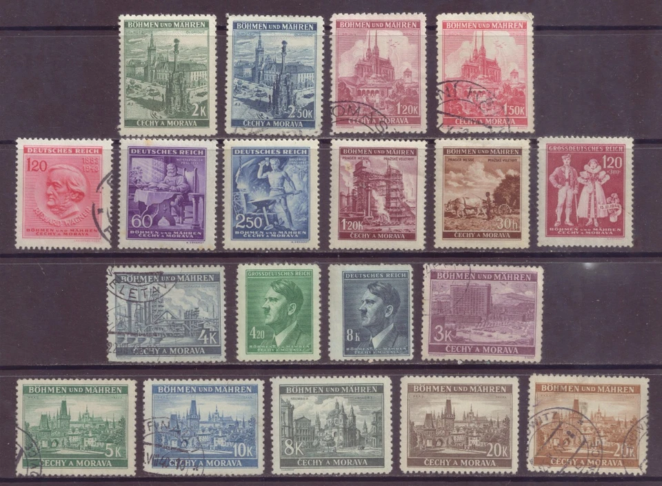 Bohemia & Moravia, WWII German Puppet State, Issues of 1939 - 1943, Including St - Image 1 of 1