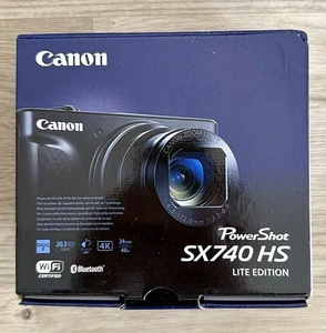 Canon PowerShot SX740 HS Lite Edition Silver - 40x Zoom 4K WIFI Black - NEW ✅ - Picture 1 of 3