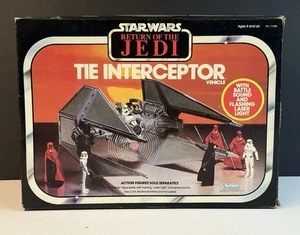 Vintage Star Wars TIE INTERCEPTOR Original BOX Only 1983 ROTJ Kenner NICE! - Picture 1 of 5
