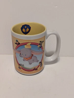 Taza de café auténtica de los parques de Disney Dumbo elefante volador amarilla 14 oz Disney World Foto 1 de 4