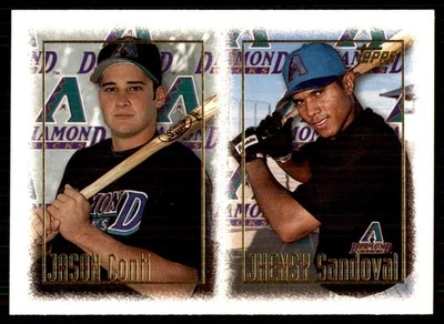 1997 Topps Jason Conti/Jhensy Sandoval RC Arizona Diamondbacks #468 - Image 1 of 2