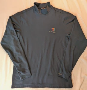 Nike Golf Long Sleeve Mock Neck Mens S Blue The Mirage Vegas Logo Athletic Fit - Picture 1 of 9