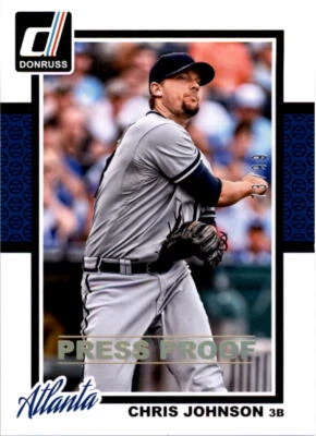 2014 Donruss Press Proofs Gold #58 Chris Johnson/99 - NM-MT - Image 1 of 2