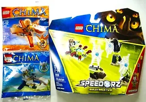 LEGO Legends of Chima: Lot of 3 (70138) Web Dash Speedorz, (30250) (30264) - NEW - Picture 1 of 5