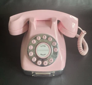 Retro Vintage Mary Kay Original Pink Telephone With Note Drawer By Metro Phone - Picture 1 of 12