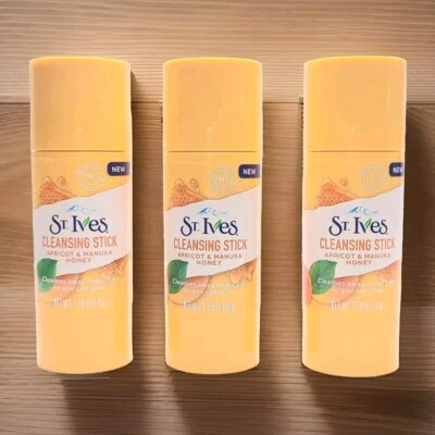 Barra limpiadora St. Ives aroma a miel de albaricoque y manuka 1,59 oz. Lote de 3 🔹️NUEVOS Foto 1 de 2
