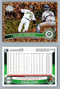 2011 Topps Update SP Legends Cognac Diamond US42 Frank Thomas A's - Bild 1 von 2
