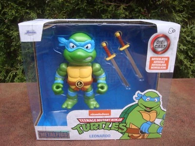 Figuras de Metal Tortugas Ninja Adolescentes Mutantes Nickelodeon - Leonardo por Jada (2023) NUEVO Foto 1 de 4