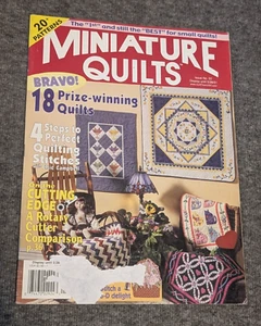Miniature Quilts Magazine #53 2001 18 Prize Winning Quilts 20+ Patterns - Imagen 1 de 11
