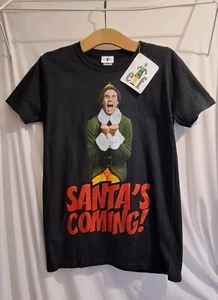 ELF Santas Coming Christmas Unisex T-Shirt Size Small - Picture 1 of 4
