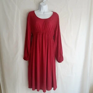 Isabel Maternity Long Sleeves Smocked Dress Size S - Picture 1 of 12