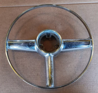 53 54 DeSoto cromo volante bocina anillo barra Powermaster Firedome 1953 1954 Foto 1 de 4