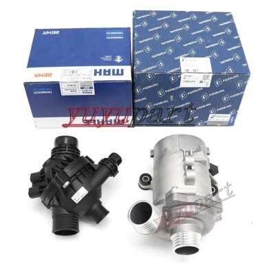 OEM Pierburg Water Pump & Mahle Thermostat  For BMW 325i 328i 528i 530i X3 - Image 1 of 4