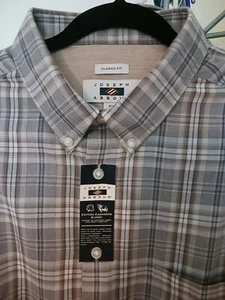 New Joseph Abboud Luxury Shirt XL 95% Cotton 5% Cashmere (Taupe) - Picture 1 of 9