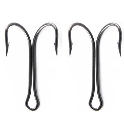 30pc Double Fishing Hook Toad Fishing Hook High Carbon Steel Frog Hook Saltwater - Image 1 of 4