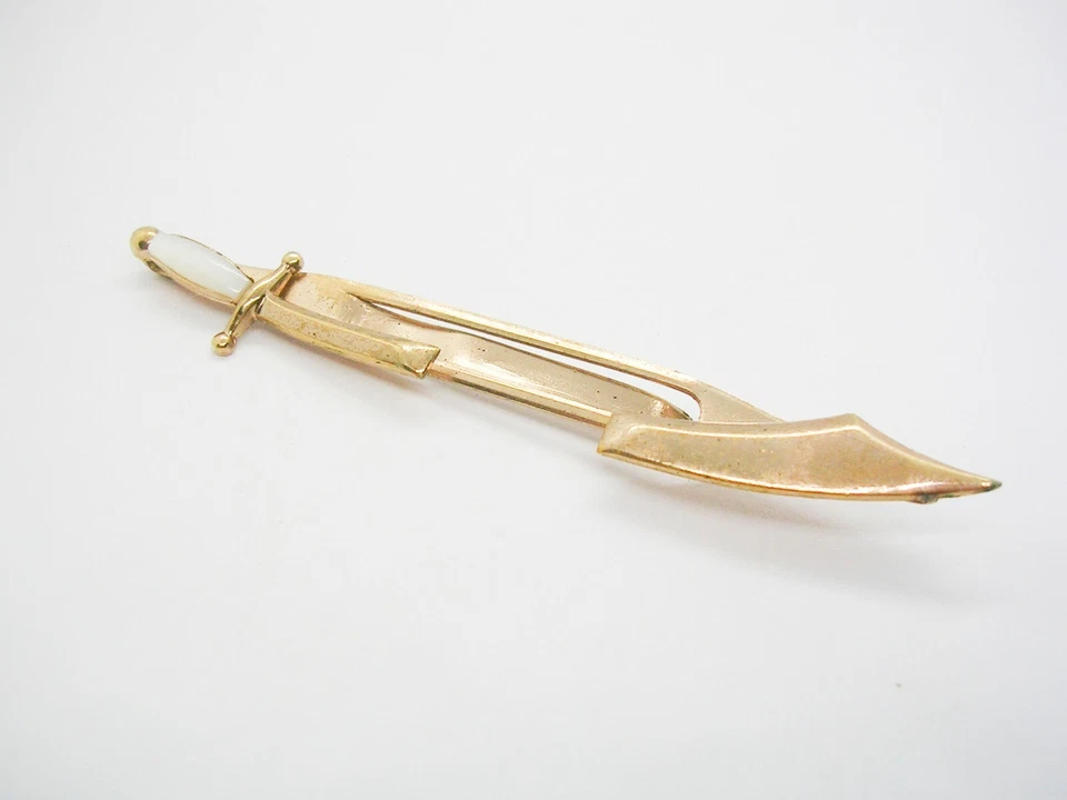 De colección Soporte para Corbata Francmasón Barra de Corbata Cimitarra Shriners SWANK Clip de Corbata Foto 1 de 3