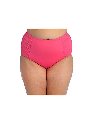 La Blanca Island Shirred High Waist Swimsuit Bikini Bottom, Size 18 Plus - Image 1 of 2