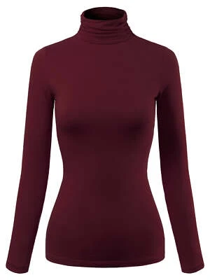 Camisa Top MixMatchy Básica Manga Larga Cuello Tortuga Alto Calce Ajustado Foto 1 de 4