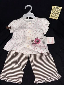 Brand New 2 Piece Set For Little Girls Shirt And Pants Set  - Picture 1 of 4