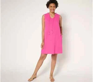 Belle Beach by Kim Gravel Cotton Gauze Luau Tassel Dress-Pink-XL-NEU-A688209 - Bild 1 von 2