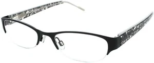 COVERGIRL CG517 Black 002 Metal Semi Rimless Optical Eyeglasses Frame 52-18-135  - Picture 1 of 3