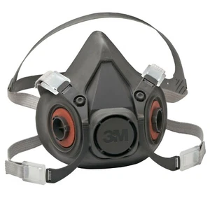 Máscara facial de protección respiratoria reutilizable 3M 6300 MEDIA CARA HECHA EN EE. UU. LRG. - Imagen 1 de 4