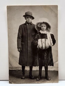 1920's Letter to Grandma & Grandpa by 9yo Frances & 13yo Lloyd RPPC Postcard C2 - Picture 1 of 2
