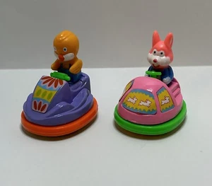 Vintage Easter Bunny And Duck  die cast And Plastic Bumper Toy Set Of 2 - Picture 1 of 15