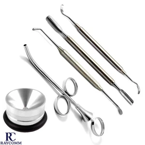 Jeringa de injerto óseo implante cuchara cuchara amalgama pozo hueso tapón instrumentos - Imagen 1 de 6
