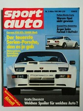 sport auto - Nr. 3/1981 mit Test: Porsche 924 GTS, Alfa GTV, Lancia Montecarlo