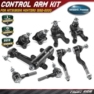 9x Extremos de varilla de amarre delantero brazo loca y rótulas para Mitsubishi Montero 1992-2000 Foto 1 de 4
